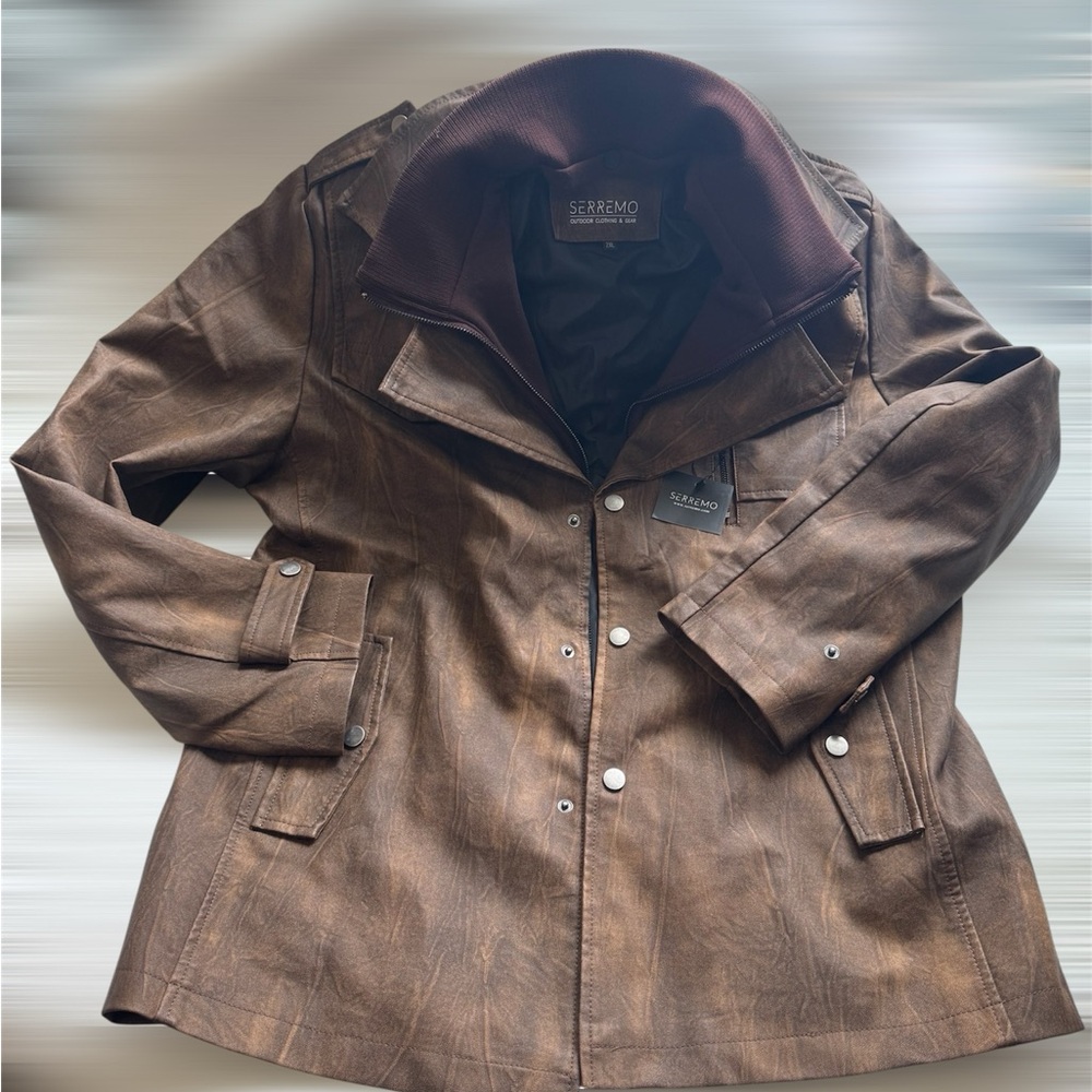 Brown Performance Jacket for Men NWT - image 1